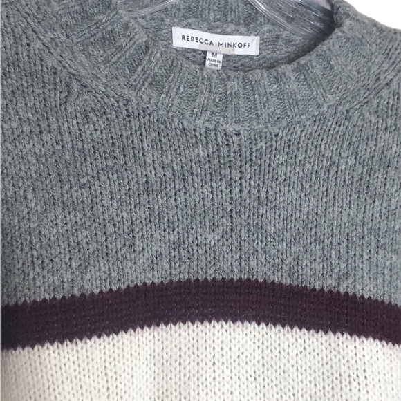 Rebecca Minkoff Liliana Striped Color-blocked Sweater, Size M - Picture 4 of 5